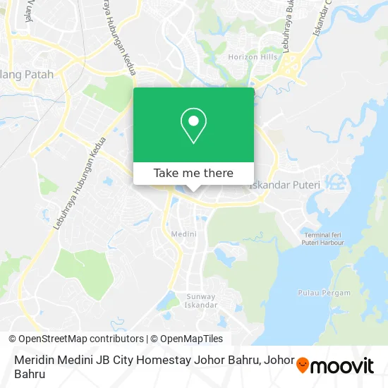 Meridin Medini JB City Homestay Johor Bahru map
