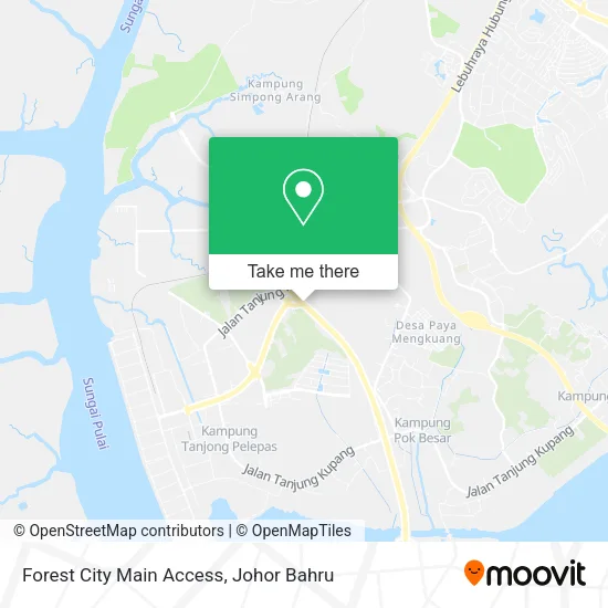 Forest City Main Access map