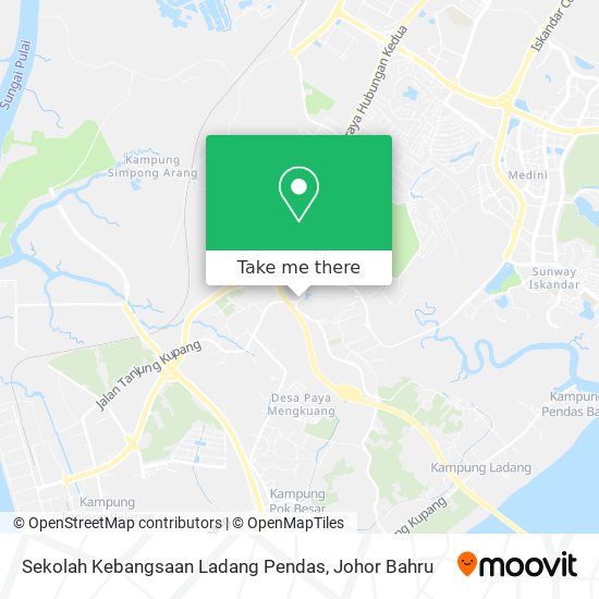 Sekolah Kebangsaan Ladang Pendas map