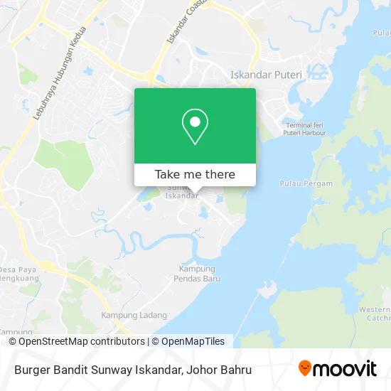 Burger Bandit Sunway Iskandar map