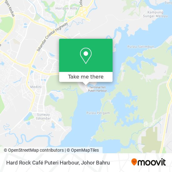 Hard Rock Café Puteri Harbour map