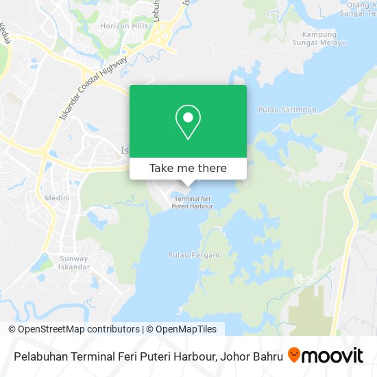 Pelabuhan Terminal Feri Puteri Harbour map