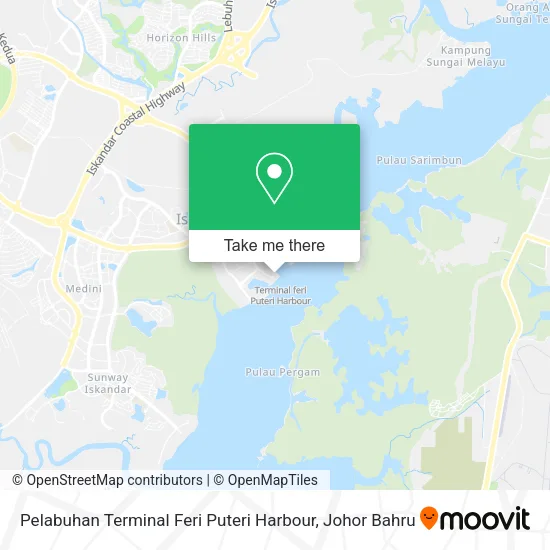 Pelabuhan Terminal Feri Puteri Harbour map