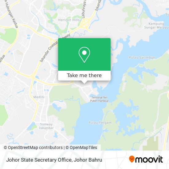 Johor State Secretary Office map