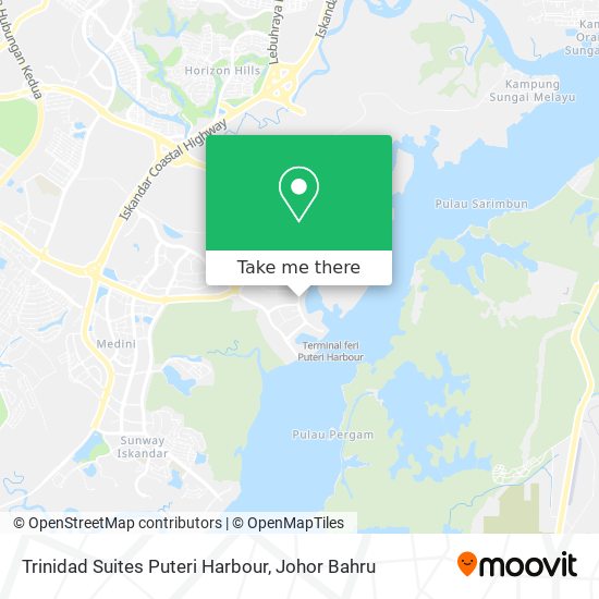 Trinidad Suites Puteri Harbour map