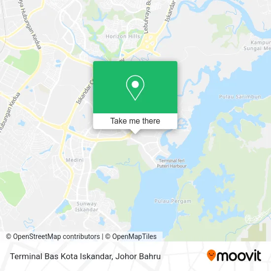 Terminal Bas Kota Iskandar map