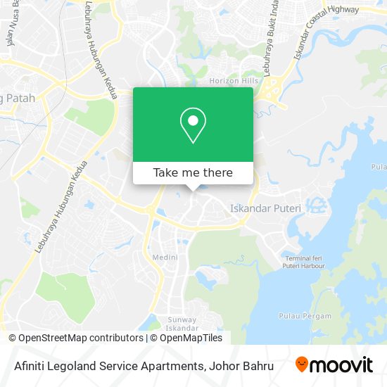 Afiniti Legoland Service Apartments map