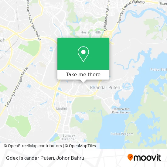 Gdex Iskandar Puteri map