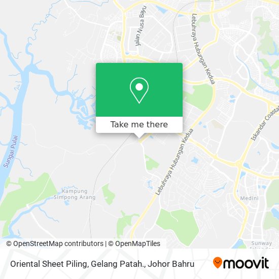 Oriental Sheet Piling, Gelang Patah. map