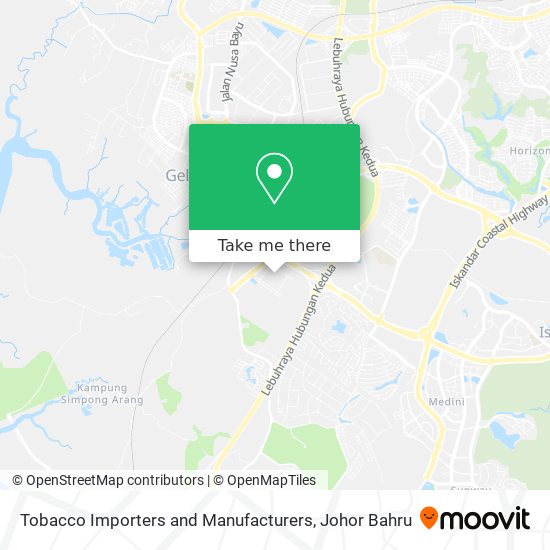 Tobacco Importers and Manufacturers map