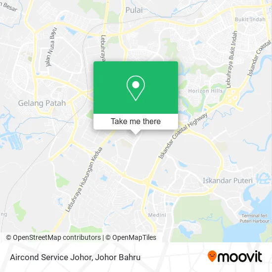 Aircond Service Johor map