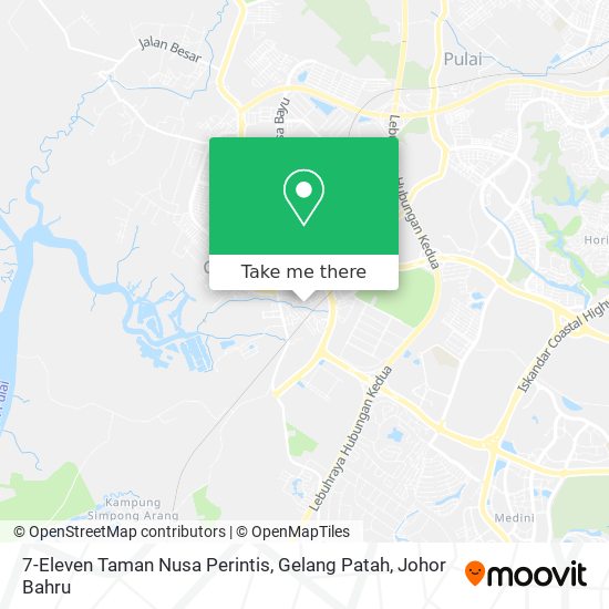 7-Eleven Taman Nusa Perintis, Gelang Patah map