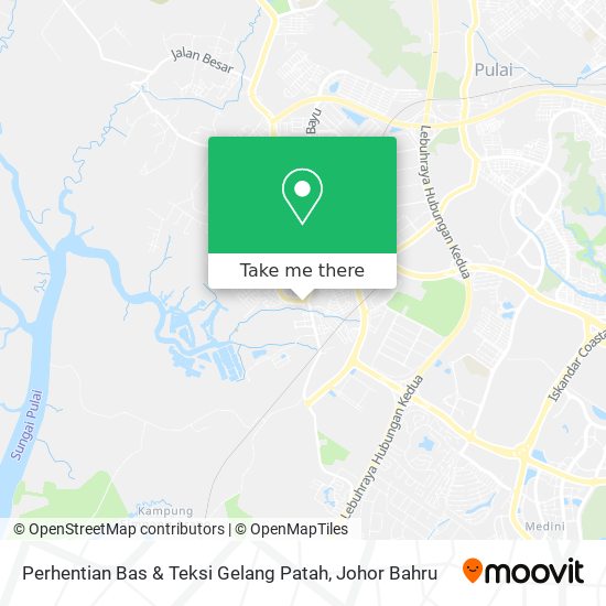 Perhentian Bas & Teksi Gelang Patah map