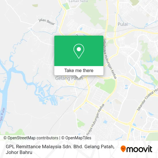 GPL Remittance Malaysia Sdn. Bhd. Gelang Patah map