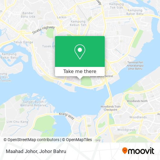 Maahad Johor map