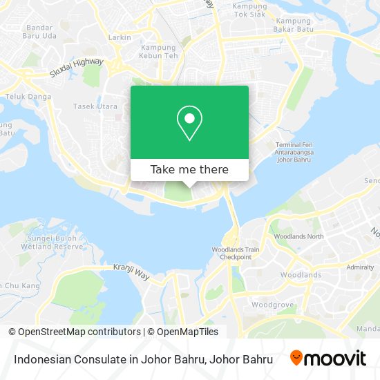 Indonesian Consulate in Johor Bahru map