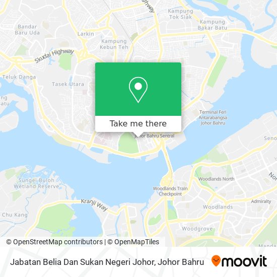 Jabatan Belia Dan Sukan Negeri Johor map