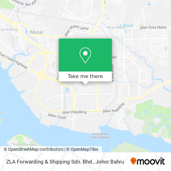 ZLA Forwarding & Shipping Sdn. Bhd. map