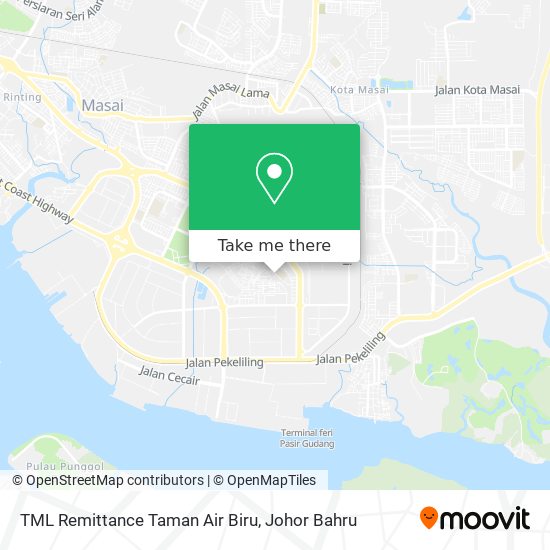 TML Remittance Taman Air Biru map