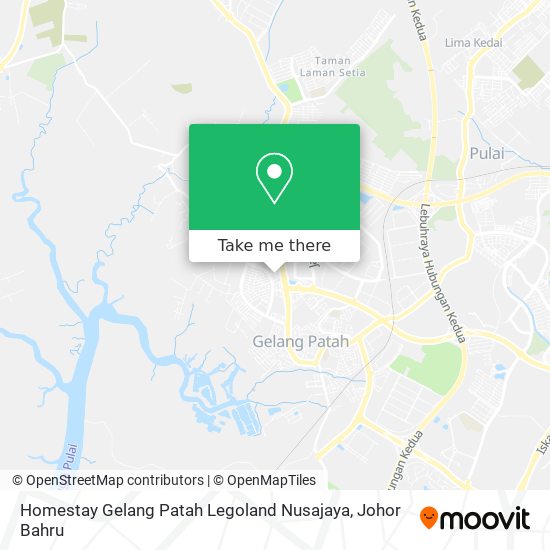 Homestay Gelang Patah Legoland Nusajaya map