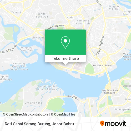 Roti Canai Sarang Burung map