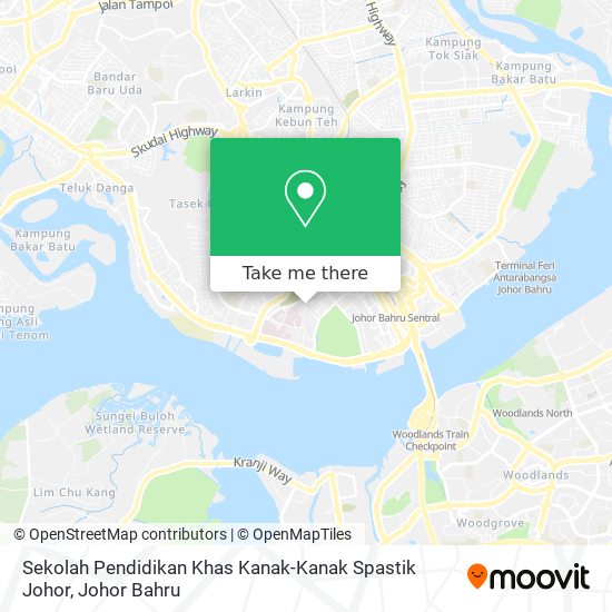 Sekolah Pendidikan Khas Kanak-Kanak Spastik Johor map
