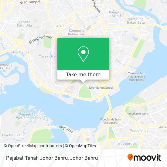 Pejabat Tanah Johor Bahru map