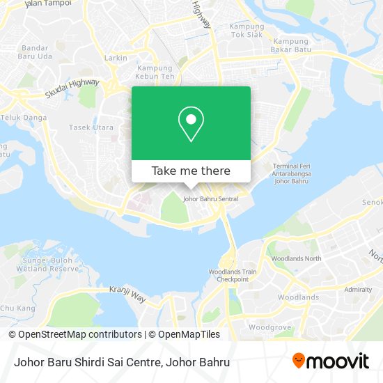 Johor Baru Shirdi Sai Centre map