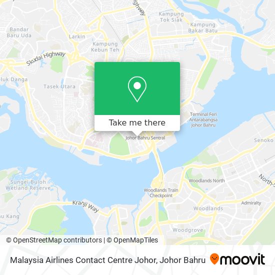 Malaysia Airlines Contact Centre Johor map