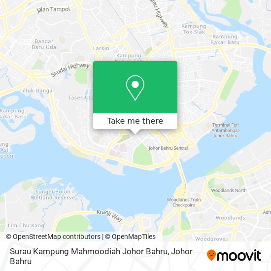 Surau Kampung Mahmoodiah Johor Bahru map