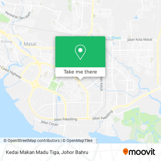 Kedai Makan Madu Tiga map