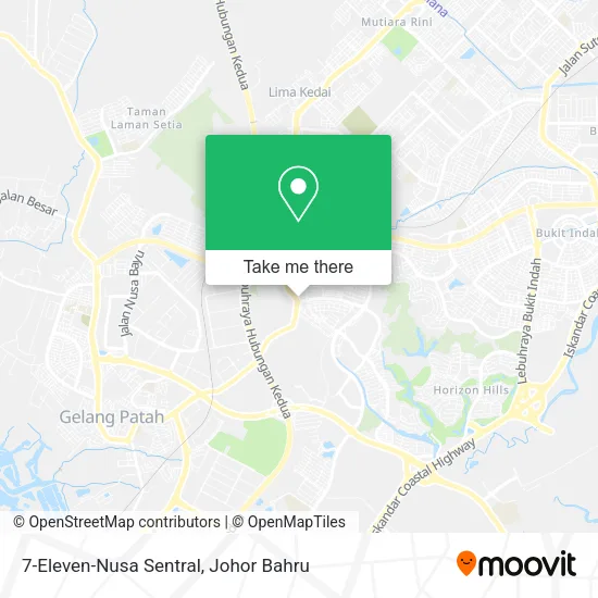 7-Eleven-Nusa Sentral map