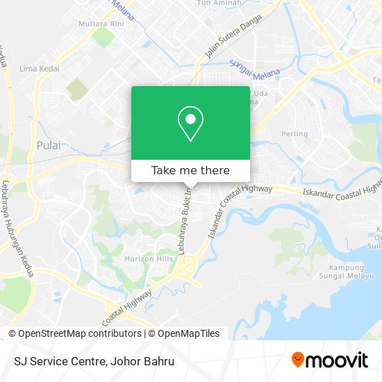 SJ Service Centre map