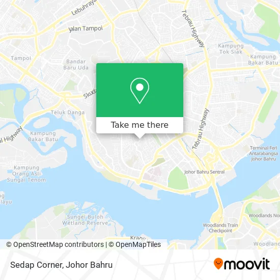 Sedap Corner map