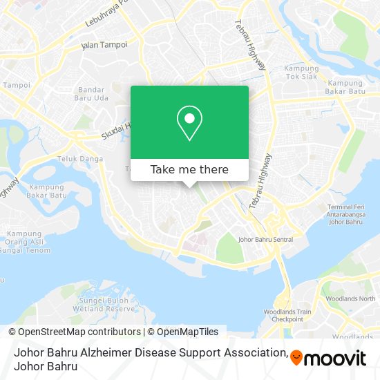 Johor Bahru Alzheimer Disease Support Association map