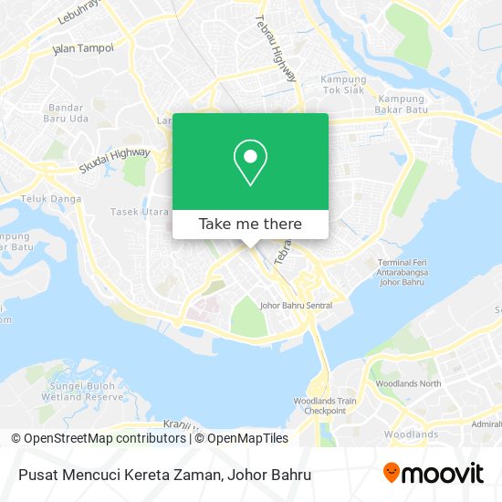 Pusat Mencuci Kereta Zaman map