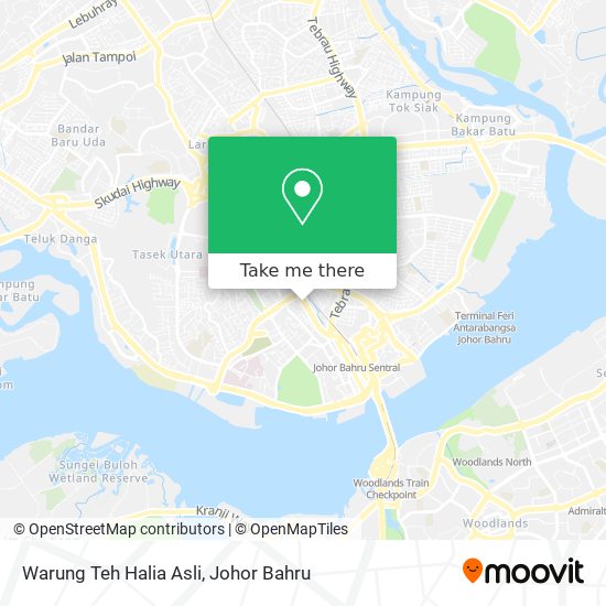 Warung Teh Halia Asli map