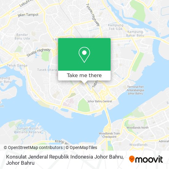 Konsulat Jenderal Republik Indonesia Johor Bahru map