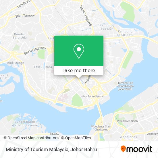 Ministry of Tourism Malaysia map