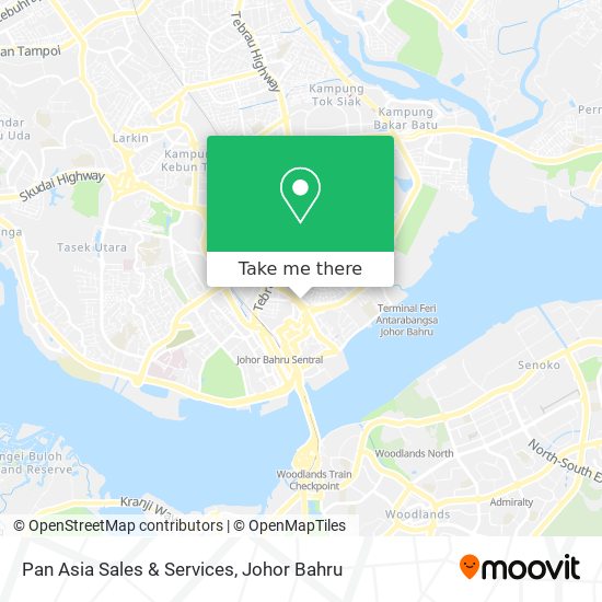 Pan Asia Sales & Services map