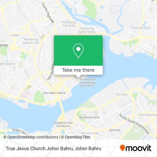 True Jesus Church Johor Bahru map