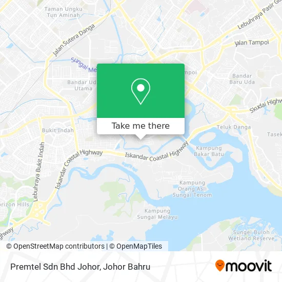 Premtel Sdn Bhd Johor map
