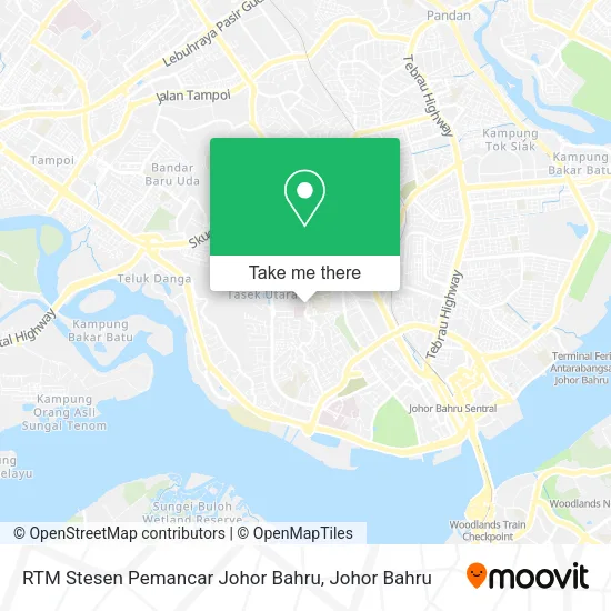 RTM Stesen Pemancar Johor Bahru map