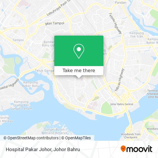 Hospital Pakar Johor map