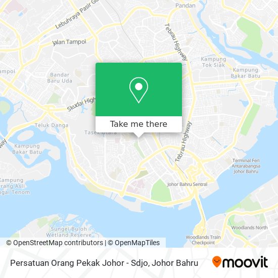 Persatuan Orang Pekak Johor - Sdjo map