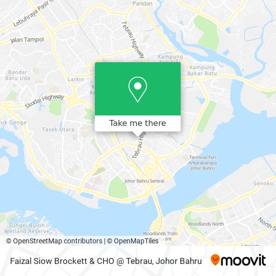 Faizal Siow Brockett & CHO @ Tebrau map