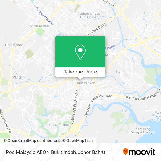 Pos Malaysia AEON Bukit Indah map