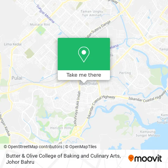 Butter & Olive College of Baking and Culinary Arts map