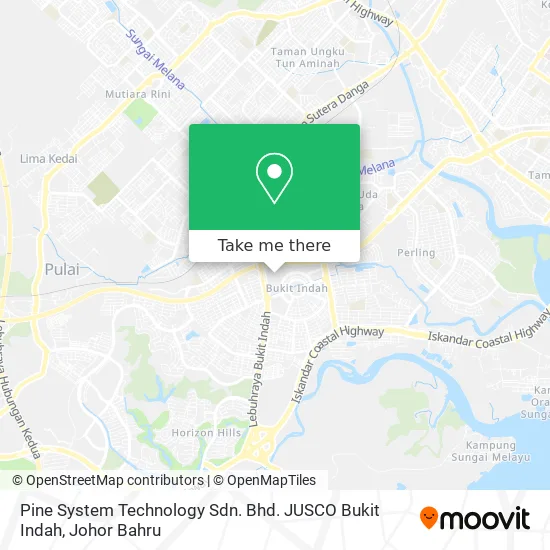 Pine System Technology Sdn. Bhd. JUSCO Bukit Indah map