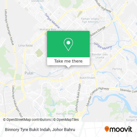 Binnory Tyre Bukit Indah map